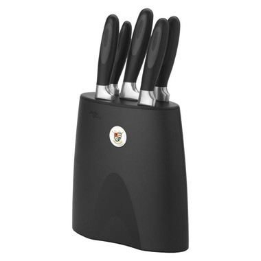 Ceppo coltelli da 5 pezzi - colore Nero