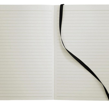 Notebook con copertina morbida personalizzabile - colore Nero