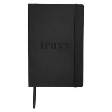 Notebook con copertina morbida personalizzabile - colore Nero