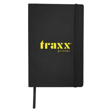 Notebook con copertina morbida personalizzabile - colore Nero