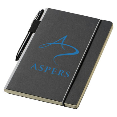 Notebook con profilo colorato - colore Nero/Grigio