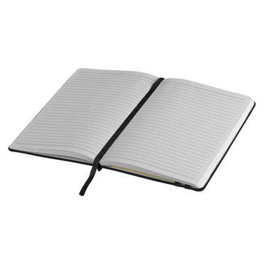 Notebook A5 doppio elastico - colore Nero