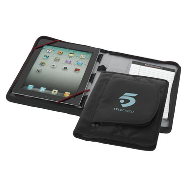 Custodia per iPad con notebook A5 - colore Nero