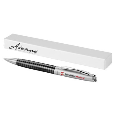 Penna a sfera Averell - colore Nero/Argento