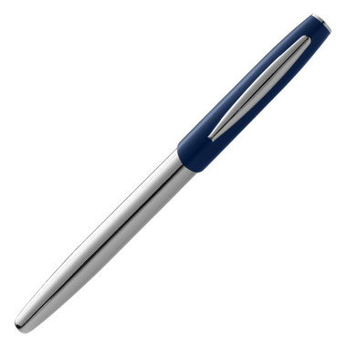 Penna roller Geneva - colore Argento/Blu