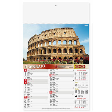Calendario illustrato Roma 2020