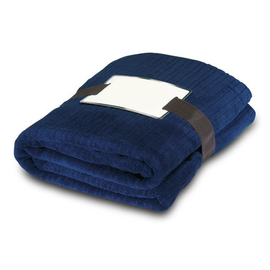 Coperta in pile da 240gr con biglietto d'auguri colore kaki MO7246-39