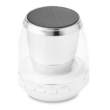 Bluetooth speaker mood light con micro USB colore bianco MO8849-06