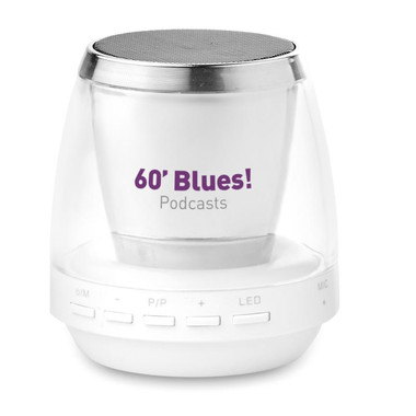 Bluetooth speaker mood light con micro USB colore bianco