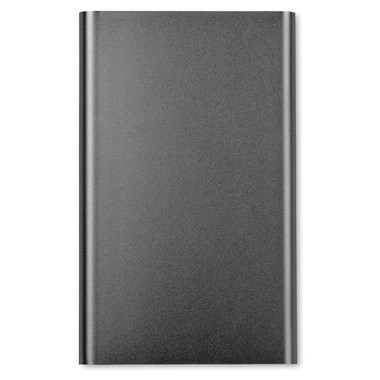 Power bank in alluminio da 4000 mAh colore titanio