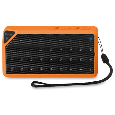 Speaker bluetooth rettangolare con microfono colore arancio MO8728-10