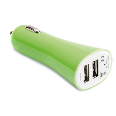 Caricatore auto per iPhone e iPad colore lime