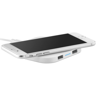 Caricatore con 2 porte per le ultime versioni di smartphone colore bianco
