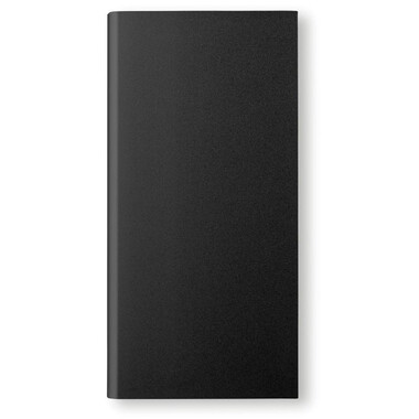 Power bank solare 8000 mAh in alluminio colore nero