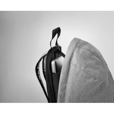 Zaino antifurto in poliestere colore grigio