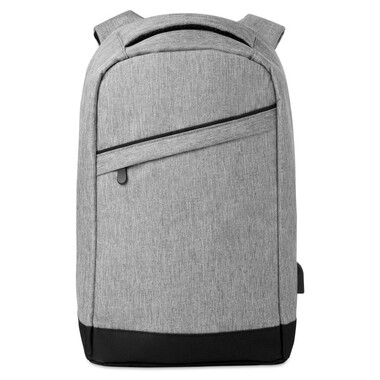 Zaino bicolore con schienale rinforzato colore grigio MO9294-07