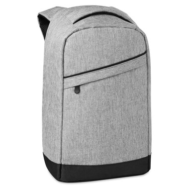Zaino bicolore con schienale rinforzato colore grigio