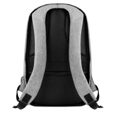 Zaino bicolore con schienale rinforzato colore grigio