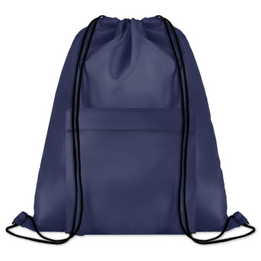 Ampia sacca con chiusura a zip colore blu MO9177-04