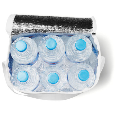 Borsa frigo per 6 bottiglie da 1-5l colore bianco