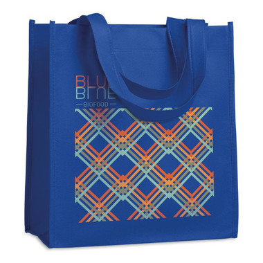 Borsa in TNT con manici corti colore blu royal