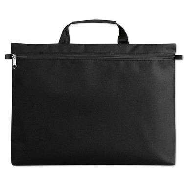 Borsa portadocumenti con chiusura a zip colore nero MO8346-03