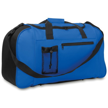 Borsa sportiva con zip colore blu royal