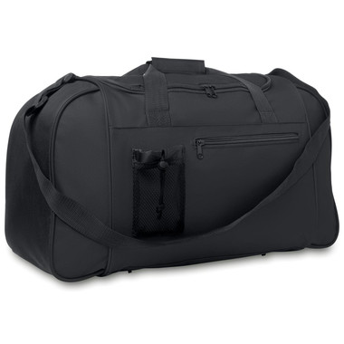 Borsa sportiva con zip colore nero