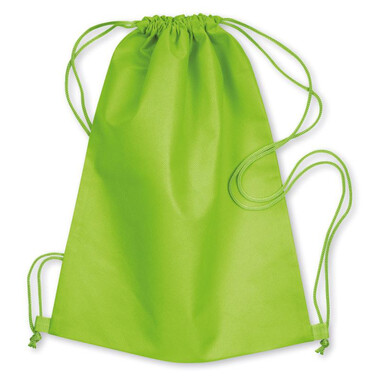Sacca leggera in TNT con chiusura coulisse colore lime MO8031-48