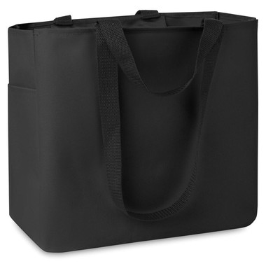 Shopper con tasche laterale e interna colore nero MO8715-03