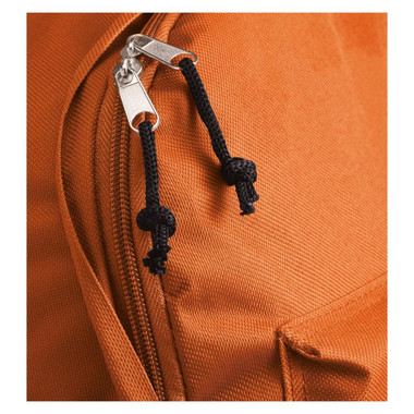 Zaino con tasca esterna con zip colore arancio