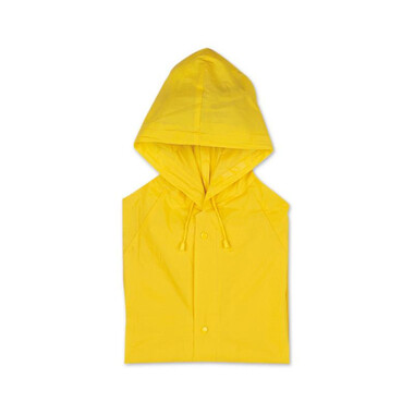 Impermeabile cappuccio e chiusura con bottoni a pressione colore giallo KC5101-08