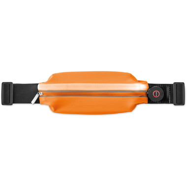 Marsupio waterproof da corsa con luce colore arancio