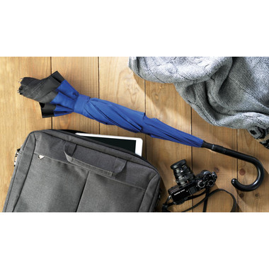 Ombrello Reversibile con struttura in fibra di vetro colore blu royal
