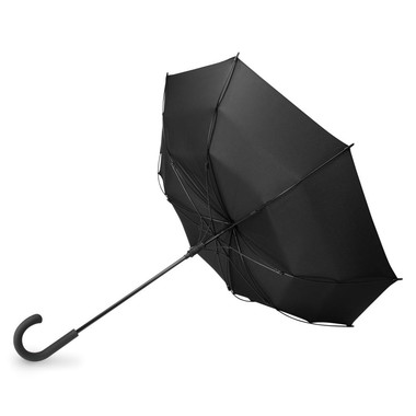 Ombrello automatico con manico curvo colore nero