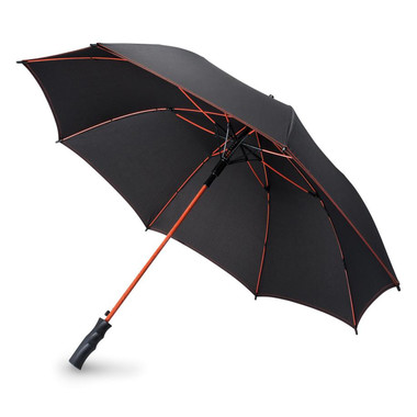 Ombrello automatico da 23 pollici con chiusura manuale colore arancio