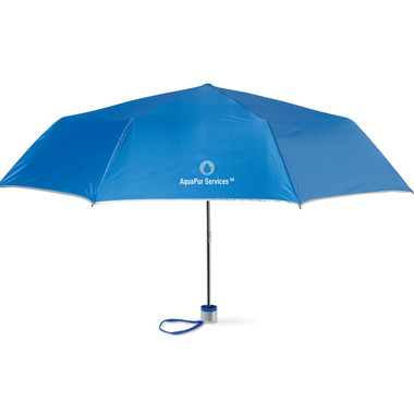 Ombrello pieghevole con cuciture interne colore blu royal