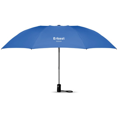 Ombrello reversibile 23 pollici con manico con pulsante colore blu royal