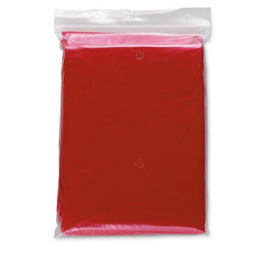 Poncho pieghevole in polybag colore rosso IT0972-05