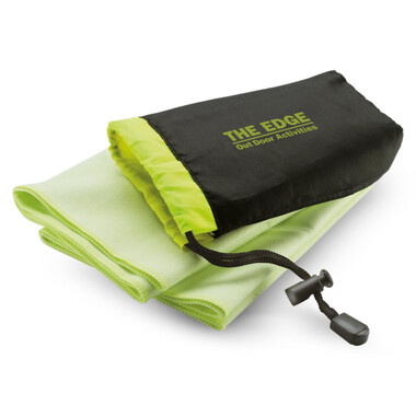 Asciugamano con custodia di nylon colore verde
