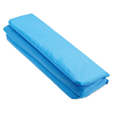 Seduta pieghevole in nylon colore celeste