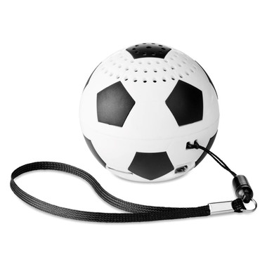 Speaker a forma di pallone da calcio colore bianco-nero