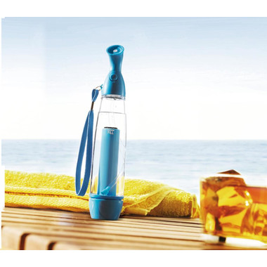 Spray per acqua con cordoncino colore turchese