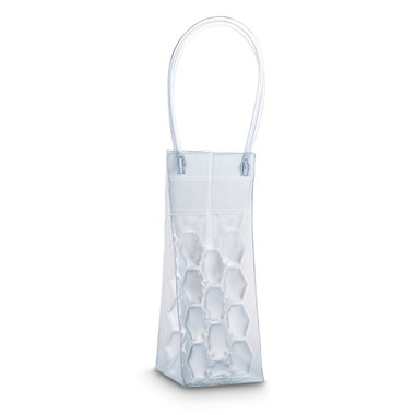 Borsa termica con manici con intercapedini a nido d ape colore trasparente