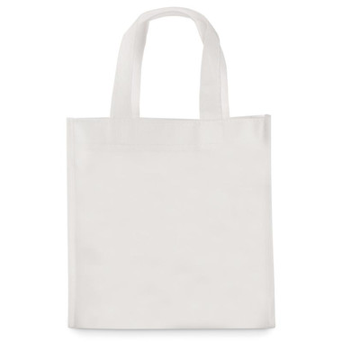 Mini borsa shopper da colorare con 5 pennarelli colore bianco