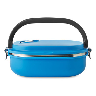 Porta pranzo con presa d aria interno in acciaio colore turchese