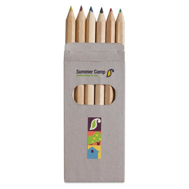Set matite colorate in confezione di cartone colore multicolor