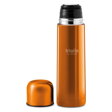 Thermos in acciaio inossidabile con doppia parete colore arancio