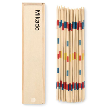 Mini mikado in confezione di lagno colore legno