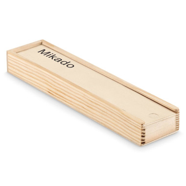 Mini mikado in confezione di lagno colore legno